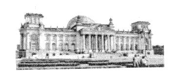 Foto eines grossen historischen Parlamentsgebaeudes mit Saeulenportikus und Kuppel